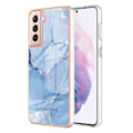 Miniatyrbillede 1 af 2: Marble Samsung Galaxy S21 Plus 5G Etui - Blå Blue