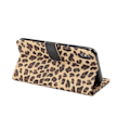 Miniatyrbillede 2 af 2: iPhone Xr flip cover i læder med Leopardmønster - Brun Brown