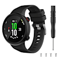 Miniatyrbillede 1 af 2: Garmin Forerunner 45 cool silikone Urrem - Sort Black