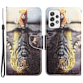 Miniatyrbillede 1 af 2: Wonderland Samsung Galaxy A52s 5G / Samsung Galaxy A52 5G / Samsung Galaxy A52 flip etui - Tiger Multicolor