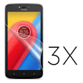 Pikkukuva 2 / 2: Motorola Moto C mallille HD-tason suojaava kalvo näytölle 3 kpl - Kirkas Transparent