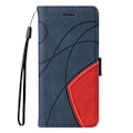 Pikkukuva 2 / 2: Teksturoitu nahkakotelo hihnalla Motorola Edge 30 Ultra - Sininen Blue