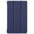 Pikkukuva 2 / 2: Lenovo Tab M8 yksinkertainen kolminkertainen nahkainen kotelo - Tummansininen Blue