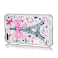 Miniatyrbillede 1 af 2: iPhone 7 Plus / 8 Plus stødsikkert etui med flydende glitterpulver - Eiffeltårnet Med Sløjfeknude Multicolor