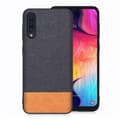 Miniatyrbilde 1 av 2: Samsung Galaxy A50 klut tekstur deksel - Dark Blue / Orange Multicolor