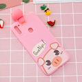 Miniatyrbillede 2 af 2: Cute 3D Samsung Galaxy A11 Cover - Lyserød Gris Pink