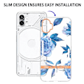 Pikkukuva 4 / 6: Super Slim And Durable Softcover For Nothing Phone (1) - Hc003 Sininen Peony Blue