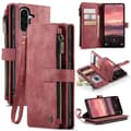 CaseMe Samsung Galaxy A56 etui med lynlås og pung - Rød Red
