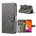 Pikkukuva 1 / 2: LC.IMEEKE iPhone 12 Pro / iPhone 12 flip case - Harmaa Silver grey