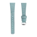 Miniatyrbild 1 av 2: Haylou Solar LS05 / Xiaomi Watch Color wave stitching lines klockarmband i äkta läder - Blå Blå