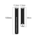 Miniatyrbild 2 av 2: Fitbit Inspire 2 simple watch band - Black / Size: L Svart