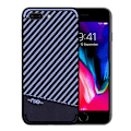 Miniatyrbillede 1 af 2: NXE iPhone 7 Plus / 8 Plus TPU etui med kulfiberkorn - Blå Blue