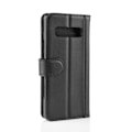Miniatyrbillede 2 af 2: Samsung Galaxy S10 Plus ægte split læderetui - Sort Black