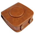 Miniatyrbillede 1 af 2: Fujifilm instax SQUARE SQ20 slidstærkt lædercover - brun Brown