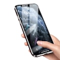 Pikkukuva 2 / 2: R-JUST RJC-11 Alu/Glass Case - iPhone 11 Pro Max - Musta + Punainen Red