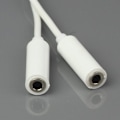 Pikkukuva 2 / 2: 3.5mm Uros Naaras-Naaras Audio Jakokaapeli White