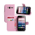 Miniatyrbillede 1 af 2: Mankell Alcatel OneTouch Pixi 4 (4) læder-etui med kortholder - Pink Pink