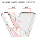 Miniatyrbillede 2 af 2: Marble Samsung Galaxy S22 Etui - Lyserød / Hvid Pink