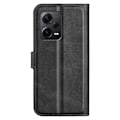 Pikkukuva 2 / 6: Lompakko Nahkakotelo For Xiaomi Redmi Note 12 Pro Plus - Musta Black