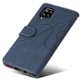 Miniatyrbillede 2 af 2: Tekstureret Læder Etui med Strop Til Samsung Galaxy A42 5G - Blå Blue