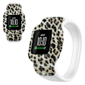 Miniatyrbillede 1 af 2: Garmin Vivofit Jr 3 mønster silikone urrem - Brun Leopard / Størrelse: S Blue