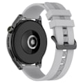 Miniatyrbild 1 av 4: 22 mm universal klockarmband i texturerat silikon - Grå Silvergrå