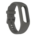 Miniatyrbillede 1 af 2: Garmin Vivosmart 5 urrem i struktureret silikone - Mørkegrå Silver grey