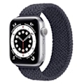 Pikkukuva 6 / 6: Apple Watch Series 8 (41mm) joustava kudottu kellonhihna - Charcoal / Koko: Xl Black