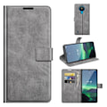 Miniatyrbillede 2 af 2: Wallet-style Læder Etui til Nokia 1.4 - Grå Silver grey