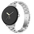 Miniatyrbild 5 av 5: Klockarmband med 3 pärlor i rostfritt stål Google Pixel Watch - Silver Silvergrå