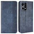 Miniatyrbillede 1 af 2: Bofink Vintage Oppo F21 Pro / Oppo Reno7 læderetui - Blå Blue