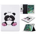 Pikkukuva 2 / 2: iPad 10.2 (2019) tyylikäs kuvio nahkainen flip-kotelo - Ujo Panda Multicolor
