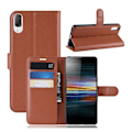 Pikkukuva 1 / 2: Sony Xperia L3 litchi-nahkakotelo - Ruskea Brown
