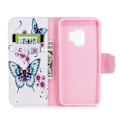 Miniatyrbild 2 av 2: Butterfly läder Samsung Galaxy S9 fodral - Flerfärgad multifärg