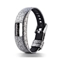 Miniatyrbillede 1 af 2: Garmin Vivofit 4 mønstret justerbar silikone urrem - Sort Auspicious Skyer Mønster Multicolor