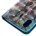 Pikkukuva 2 / 2: iPhone Xs Max Kuviollinen Lompakko Suojakotelo Synteetti Nahasta Kimalle Koristeilla - Värikäs Metsä Multicolor