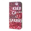 Miniatyrbillede 2 af 2: Wonderland Samsung Galaxy A10 etui - Keep Calm and Sparkle Multicolor