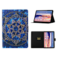 Miniatyrbillede 1 af 2: Huawei MediaPad T3 10 flipomslag i læder med cool mønster - Malandablomst Multicolor