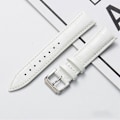 Miniatyrbild 6 av 6: 16mm Universal klockarmband i äkta läder - Vit Vit