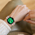 Miniatyrbillede 2 af 2: 20 mm Huawei Watch GT 2 42 mm / Watch 2 resin-urrem med spænde i rustfrit stål - Lyserød / Grøn Multicolor