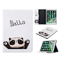 Miniatyrbillede 1 af 2: iPad 10.2 (2019) Stilfuldt mønster læder flip etui - Hello White