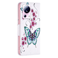 Pikkukuva 2 / 2: Wonderland Xiaomi 13 Lite / Civi 2 Läppäkotelo - Peach Blossom And Butterflies Pink