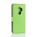 Miniatyrbillede 2 af 2: Samsung Galaxy S9 Plus litchi skin PU læder flip etui - Grøn Green