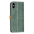 Pikkukuva 2 / 2: BINFEN kaksivärinen nahkakotelo iPhone Xs Max - Vihreä Green