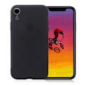 Miniatyrbillede 1 af 2: iPhone Xr anti-fingeraftryk mat etui - Sort Black