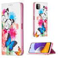 Miniatyrbillede 1 af 2: Wonderland Samsung Galaxy A22 5G Flip etui - Sommerfugle Multicolor