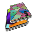 Pikkukuva 3 / 3: Marble Samsung Galaxy A54 Suojakotelo - Rose / Green And Blue Gradients Multicolor