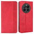 Miniatyrbillede 1 af 2: Bofink Vintage Huawei Mate 50 Pro Læder Etui - Rød Red