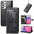 Pikkukuva 2 / 2: Mandala Samsung Galaxy A73 nahkakotelo - Musta Black