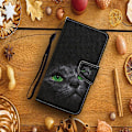 Pikkukuva 2 / 2: Wonderland Samsung Galaxy Note 20 flip kuoret - Musta Kissa Black